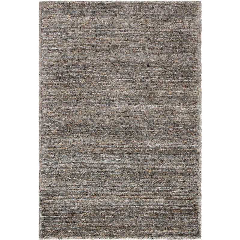 Himalaya HIM413 Handmade Area Rug - 4'x6' - Grey/Olive - Safavieh