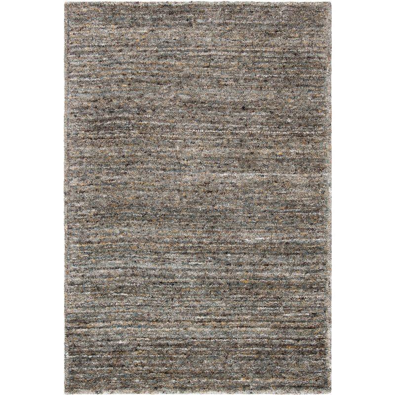 Himalaya HIM413 Hand Tufted Area Rug - Gray/Olive - 4'x6' - Safavieh.