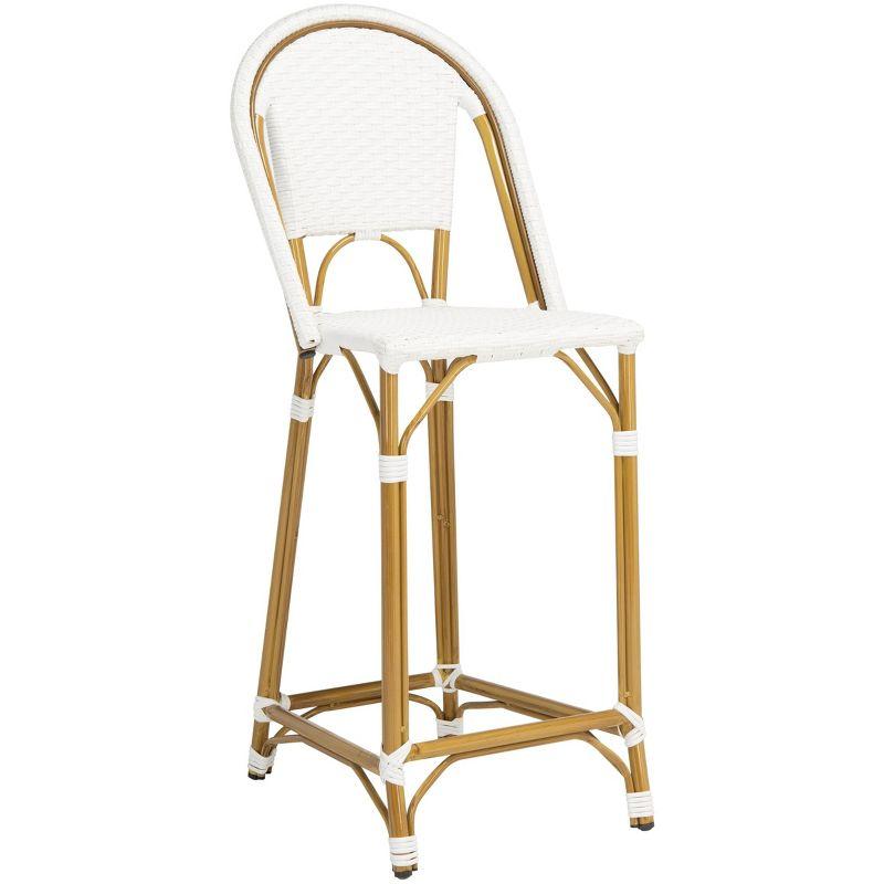 Zaid Barstool - Indoor/Outdoor - PAT4038 - White - Safavieh