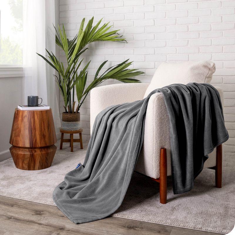 Lightweight Polar Fleece Blanket by Bare Home