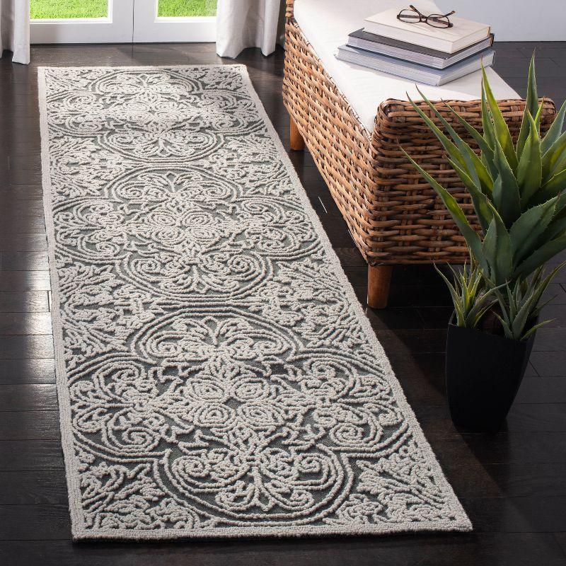 Trace TRC101 Hand Tufted Runner Rug - Dark Grey/Light Grey - 2'3"x10' - Safavieh.