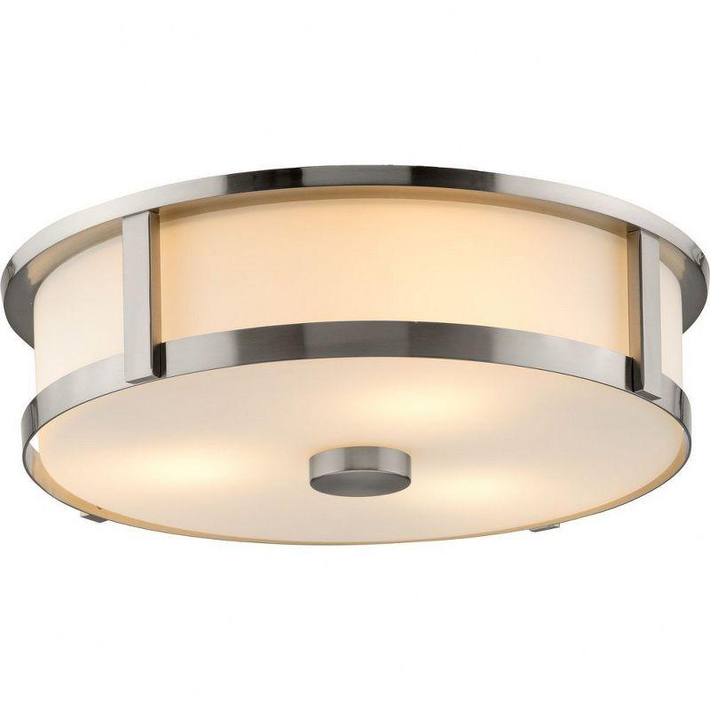 Progress Lighting Gilliam 3 - Light Flush Mount in  Brushed Nickel