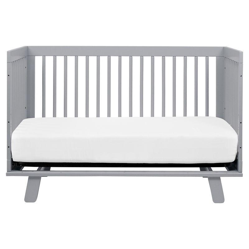 Hudson Modern Grey New Zealand Pine 3-in-1 Convertible Crib