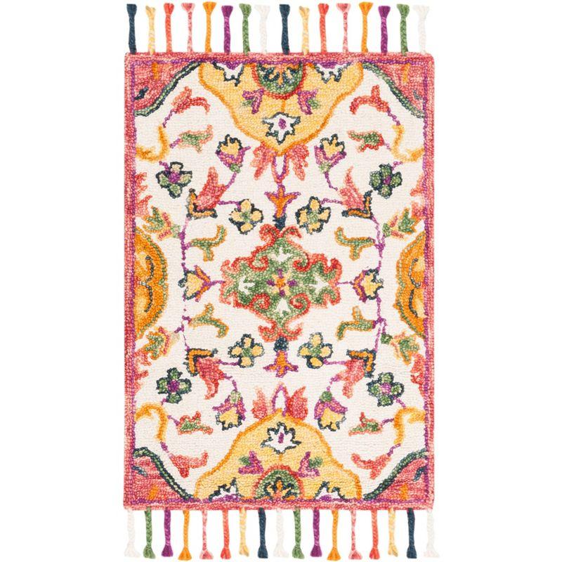 Blossom BLM456 Hand Tufted Accent Rug - Ivory/Multi - 2'x3' - Safavieh.