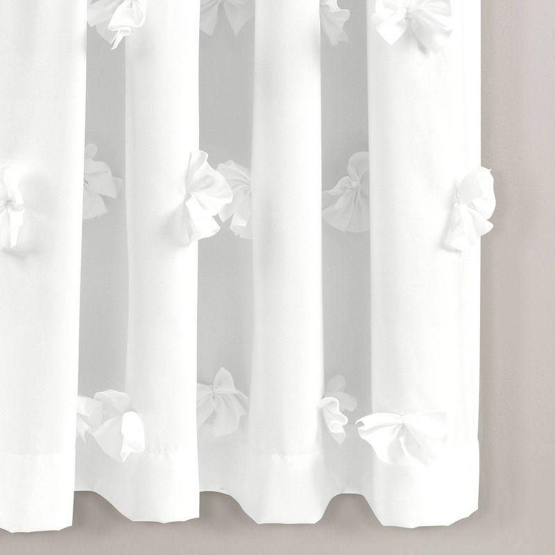 Riley Polyester Semi Sheer Curtain Panel