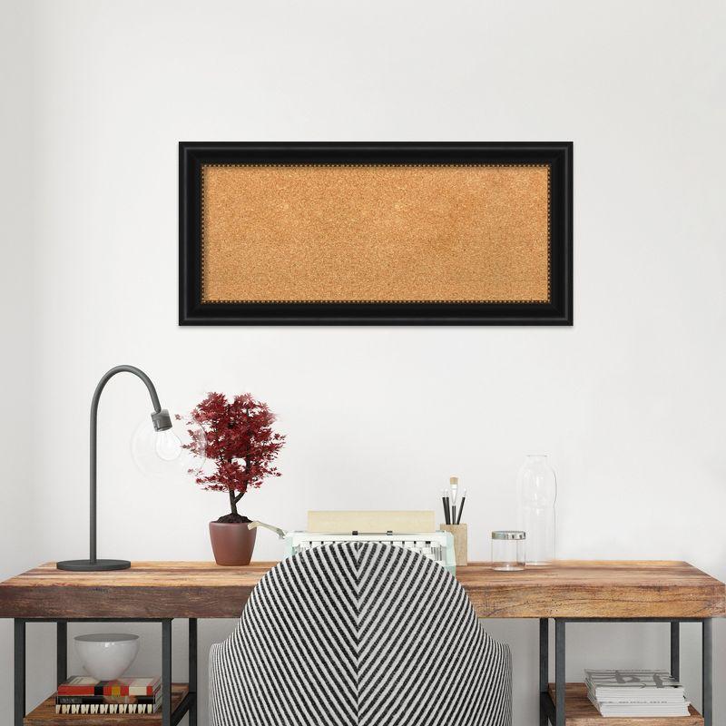 Amanti Art Manhattan Framed Corkboard, Natural Cork