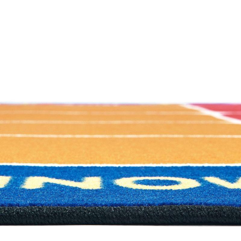 Carpets for Kids Premium Collection Classroom Seating Calendar Geometric Tufted Area Rug