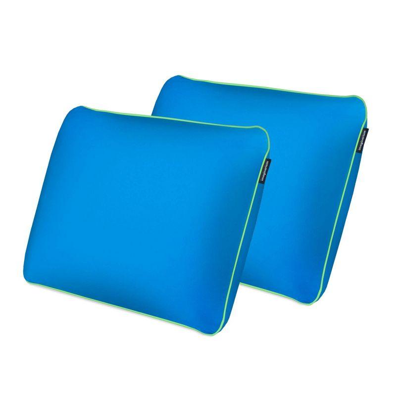 Cosmic Blue Memory Foam Cooling Pillow 2-Pack