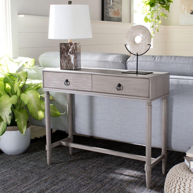 Aliyah 2 Drawer Console Table - CNS5729C - Beige - Safavieh