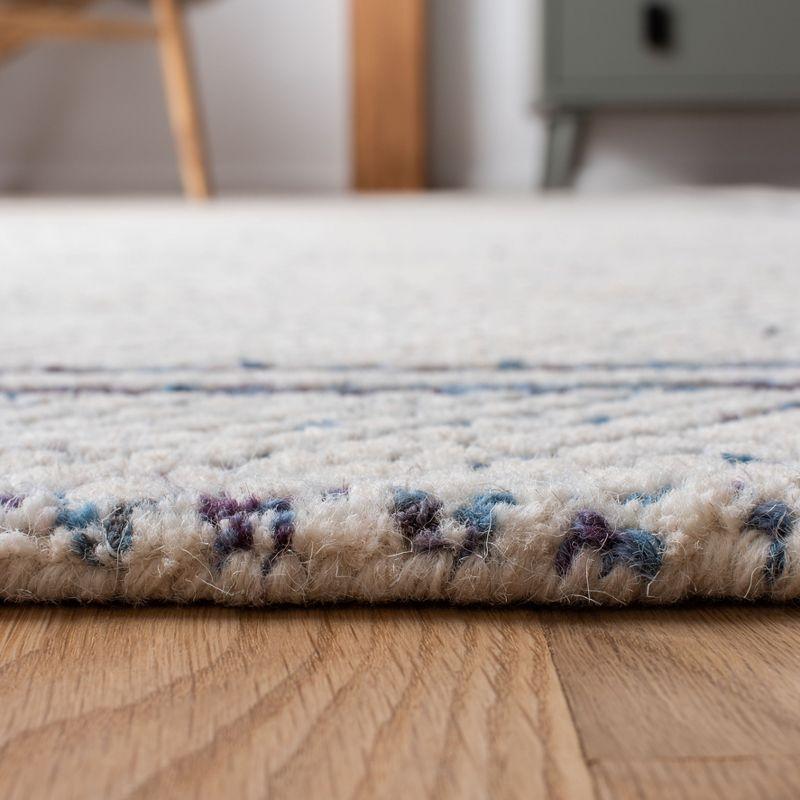 Abstract ABT341 Hand Tufted Area Rug - Ivory/Navy - 5'x8' - Safavieh .