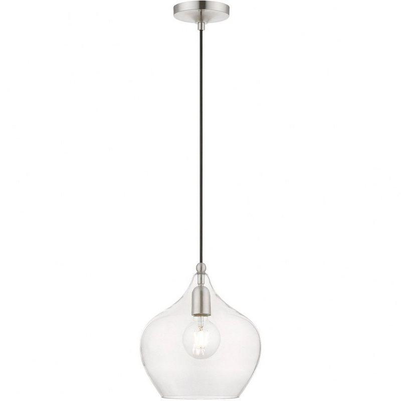 Livex Lighting Aldrich 1 - Light Pendant in  Brushed Nickel