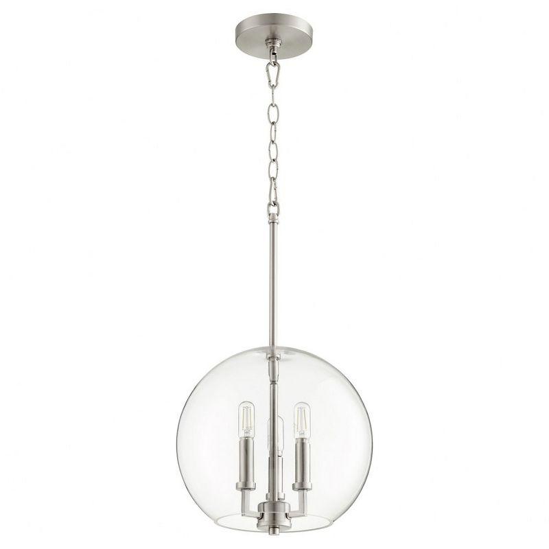 Quorum Lighting 3 - Light Pendant in  Satin Nickel