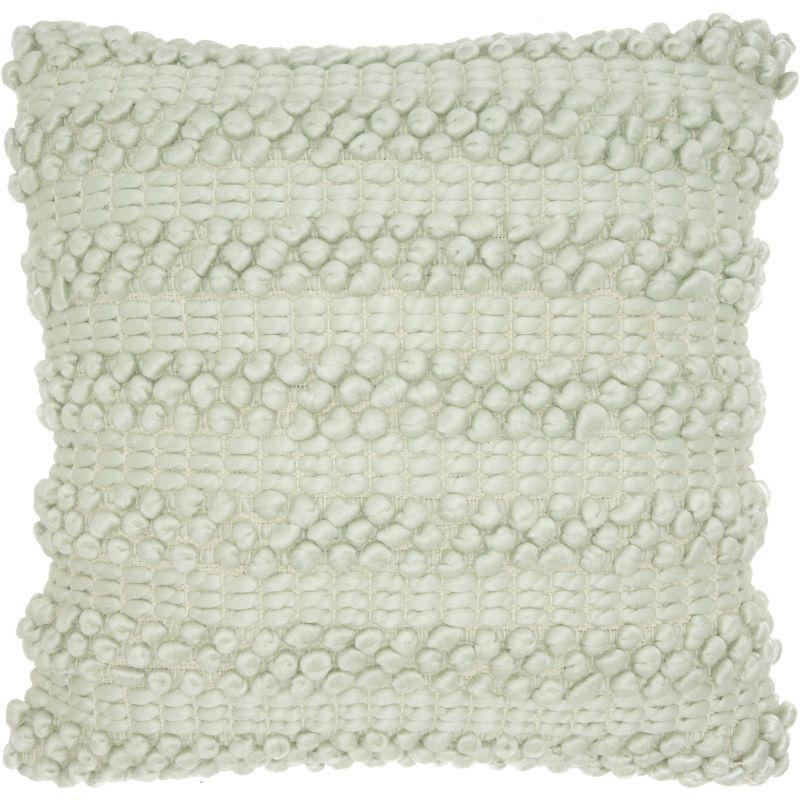 Woven Striped Life Styles Square Throw Pillow - Mina Victory