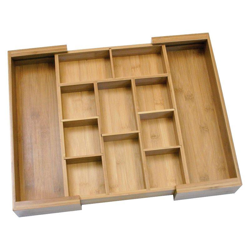 Bamboo Expandable Organizer With Removable Dividers