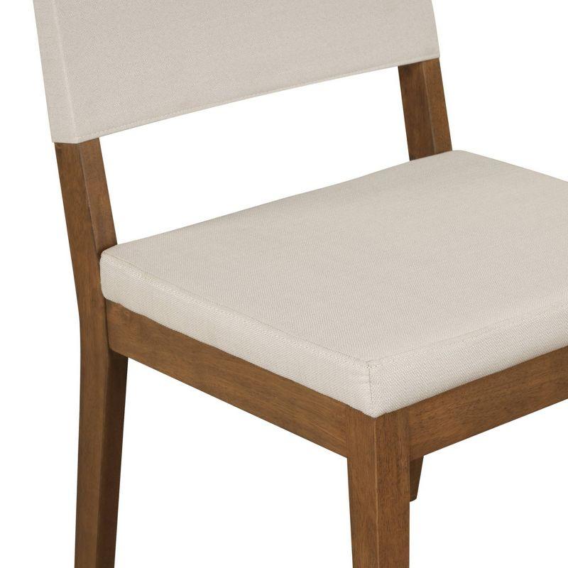 Nathan James Linus Modern Dining Chair: Cushioned, Rubberwood Legs, Easy Assembly