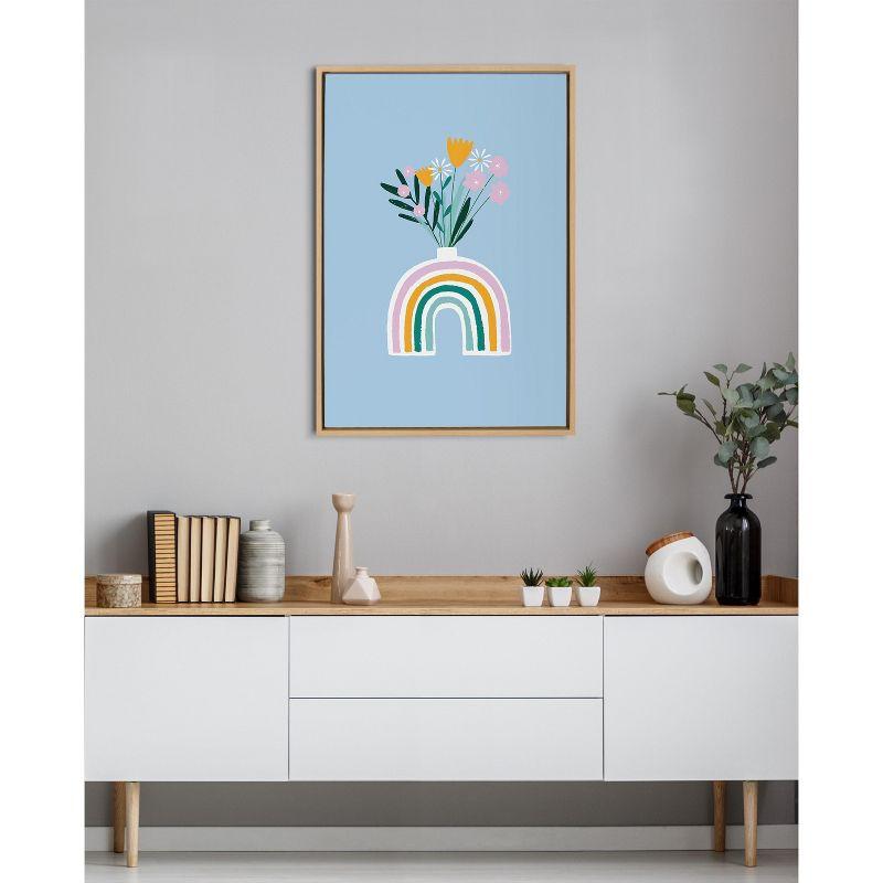 " Happy Flowers " by Duchess Plum (Aislinn Simmonds) Painting Print