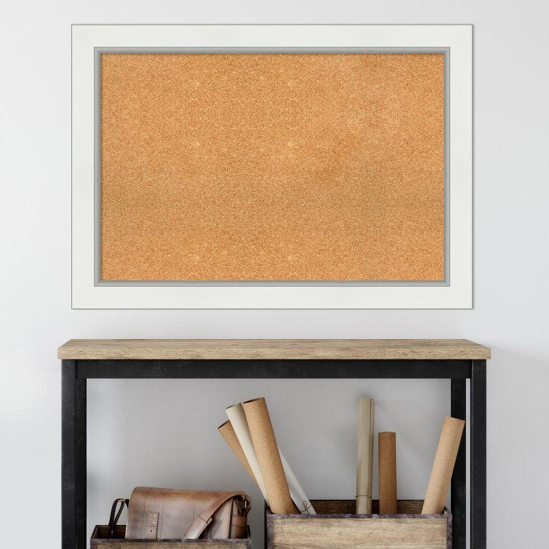 Amanti Art Eva Framed Corkboard, Natural Cork