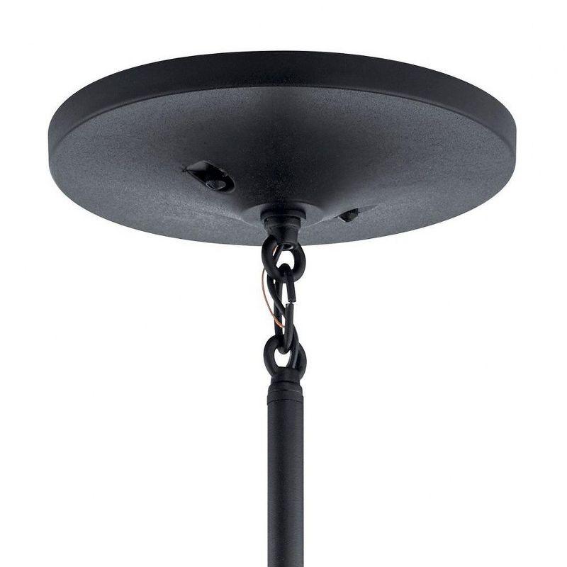 Hampshire 16.75 inch 1 Light Large Outdoor Pendant/Semi Flush in Textured Black