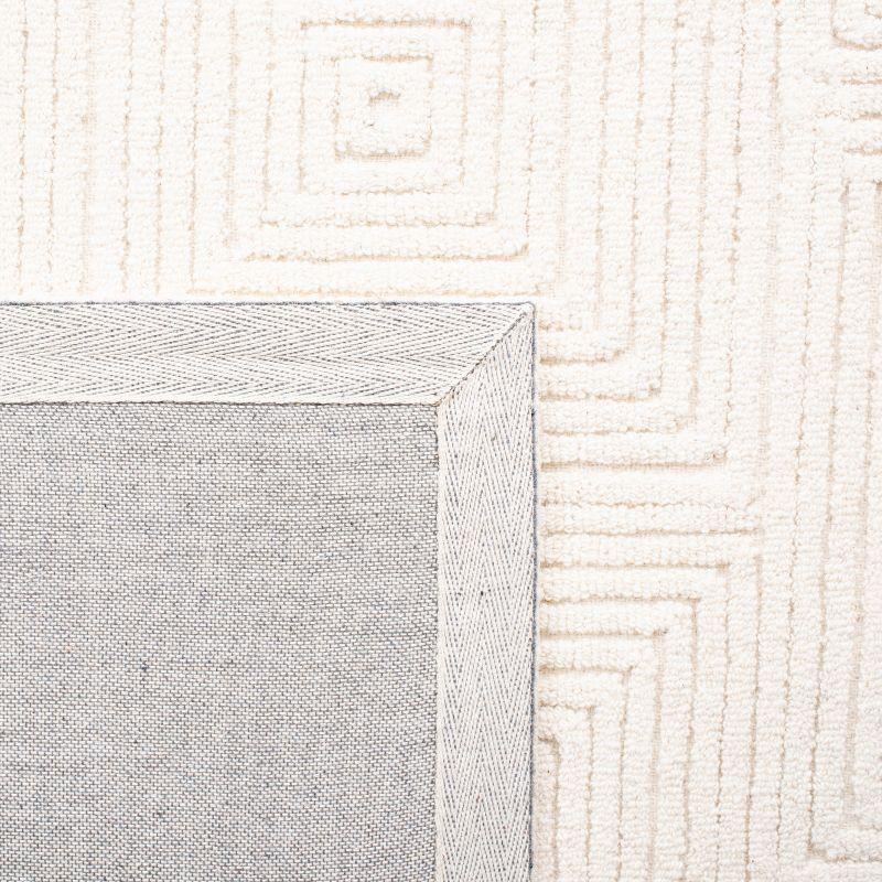Textural TXT102 Hand Tufted Indoor Area Rug - Ivory - 8'x8' - Safavieh