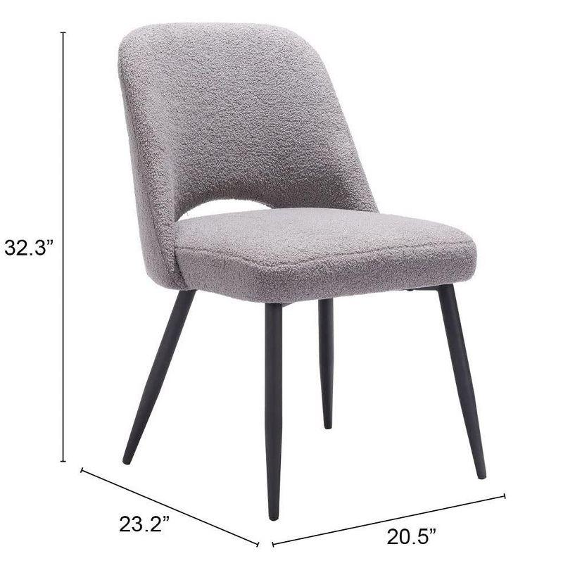 Zuo Teddy Dining Chair (Set of 2) Gray