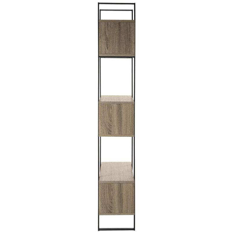 Adhara Etagere - FOX4278 - Light Brown/Black - Safavieh Couture