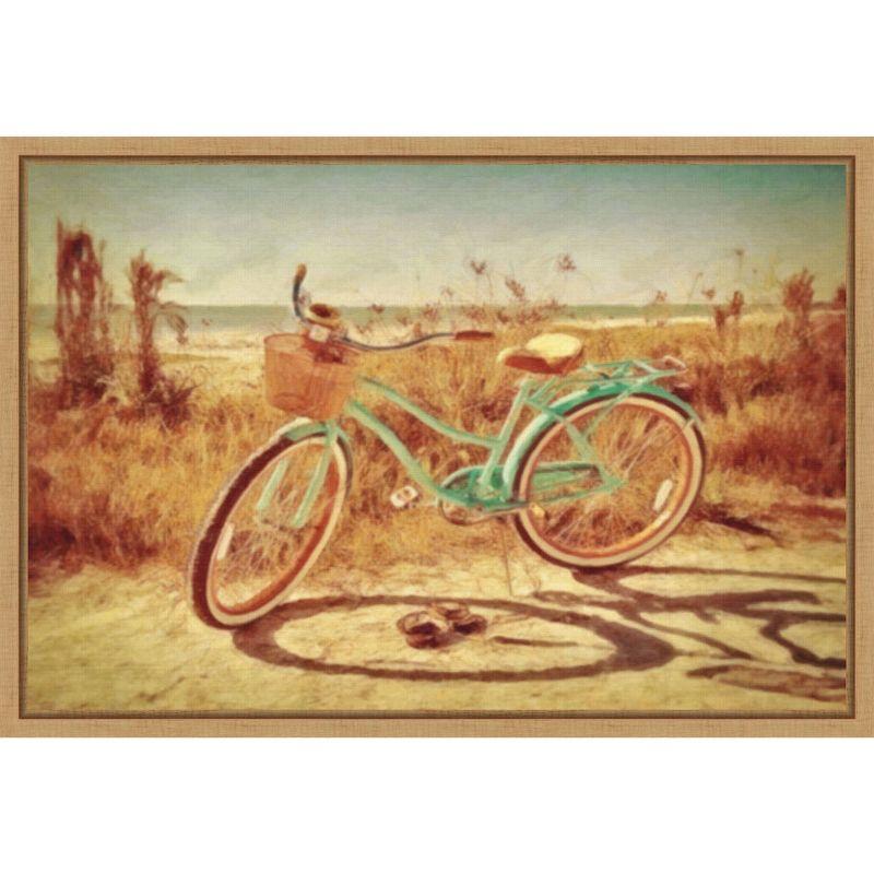 Amanti Art Sanibel Bike by Graffi*tee Studios Framed Wall Art Print