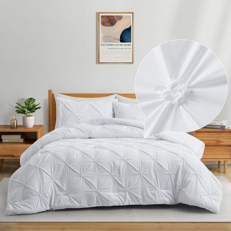 Peace Nest Box Stitch Geometric Shapes Comforter Set (Set of 3)
