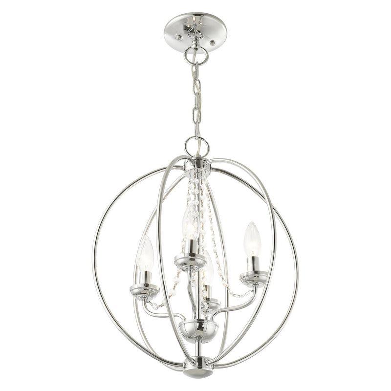 Livex Lighting Arabella 4 - Light Chandelier in  Polished Chrome