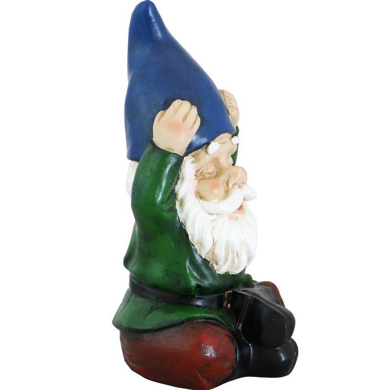 Sunnydaze Sage the Yoga Garden Gnome Lightweight Indoor/Outdoor Resin Lawn and Garden Statue - 11" H