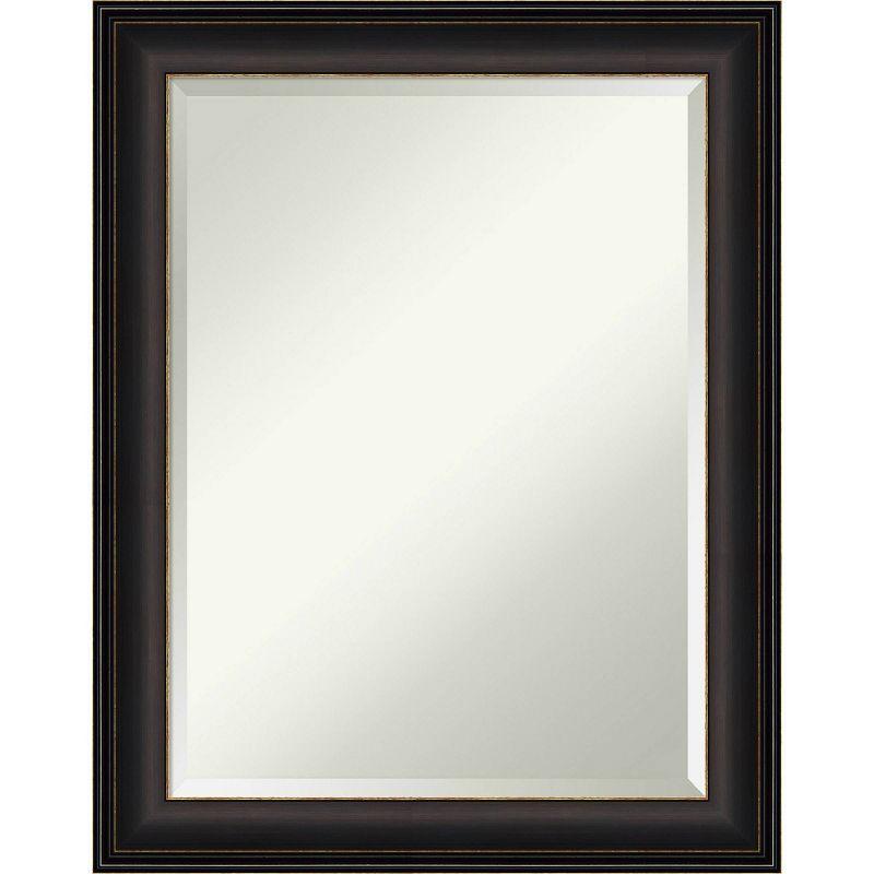 22.5" x 28.5" Bronze Framed Rectangular Wall Mirror