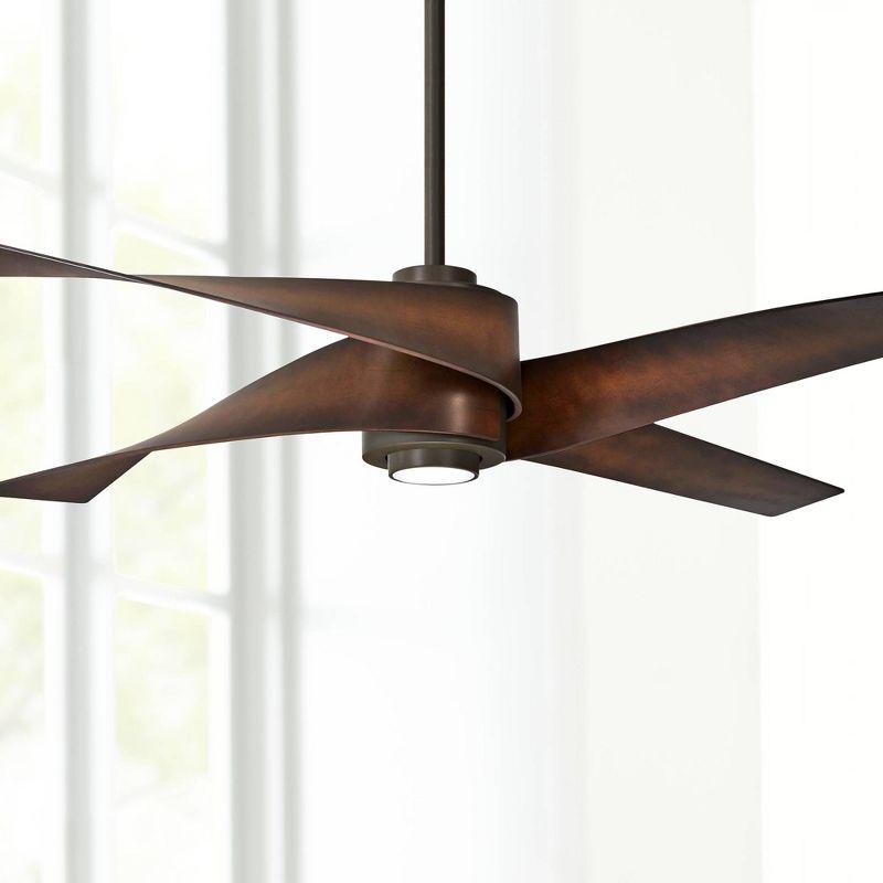 64" Artemis 4 Blade LED Standard Ceiling Fan with Light Kit Included