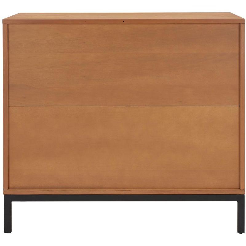 Zadie 3 Drawer Rattan Chest - CHS5004 - Natural/Black - Safavieh