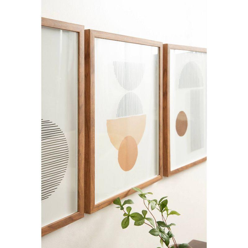 Kate & Laurel All Things Decor (Set of 3) 16"x20" Melstone Framed Art Set Brown