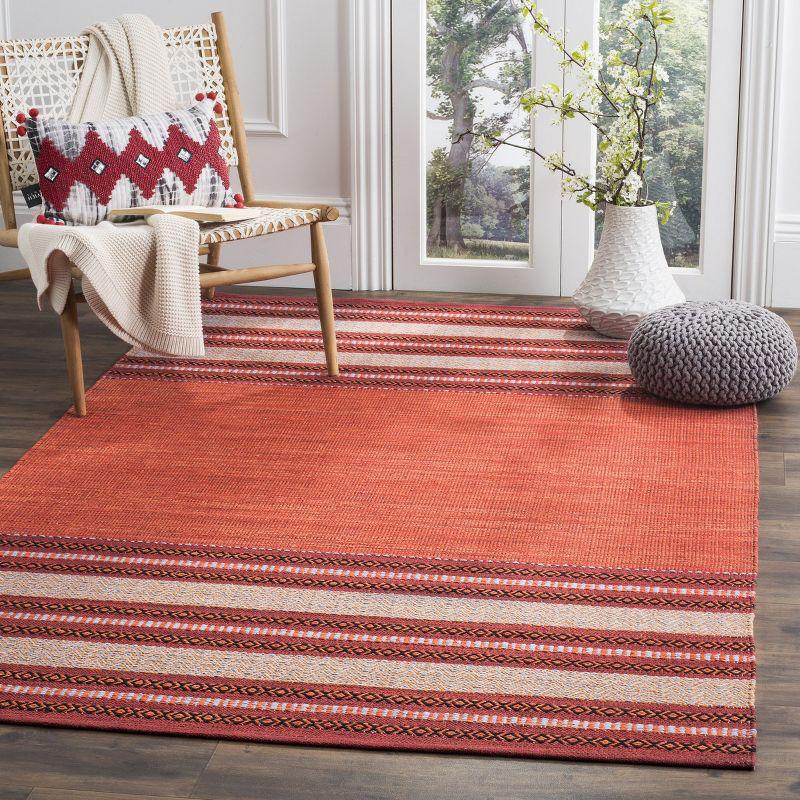 Montauk MTK214 Hand Woven Indoor Area Rug - Red/Ivory - 5'x8' - Safavieh
