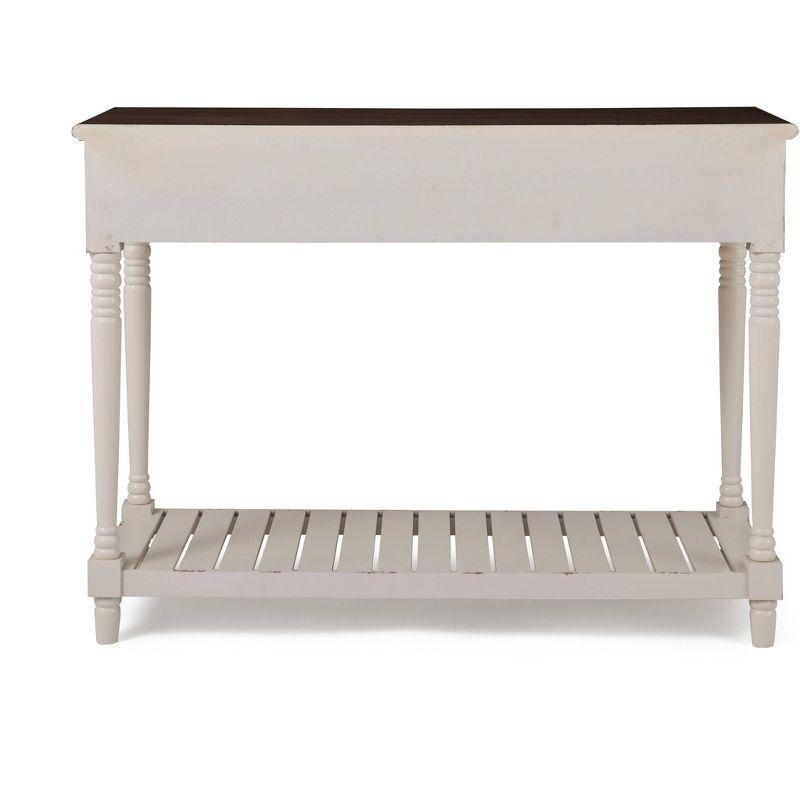 Baker Console Table Antique White - ClickDecor