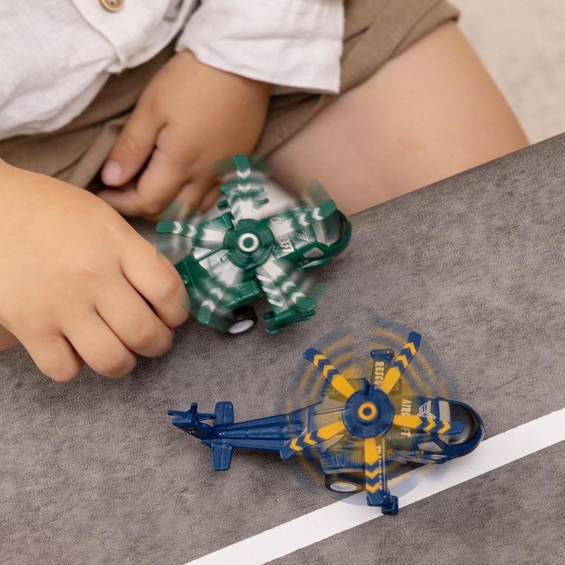 SYNCFUN 16 Pcs Pull Back Airplane Toys, Boys Plane Playset, Aircraft Incl Helicopter Toys, Fighter Jet Toys, Bomber Biplane Toy, Gifts for Toddler s