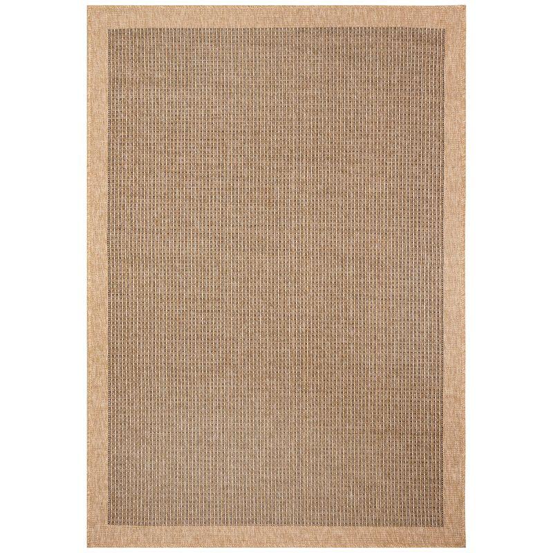 Liora Manne Sahara Texture Border Indoor/Outdoor Rug Natural 3'3" x 4'11"