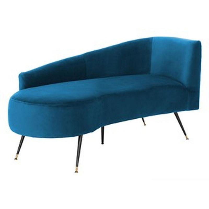 Evangeline Parisian Settee - Navy/Black - Safavieh.