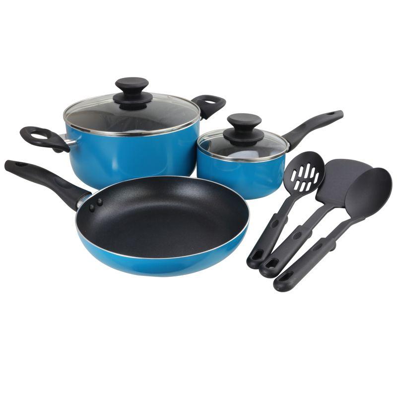 Gibson Home Palmer 8 Pieces Aluminum Non Stick Cookware Set