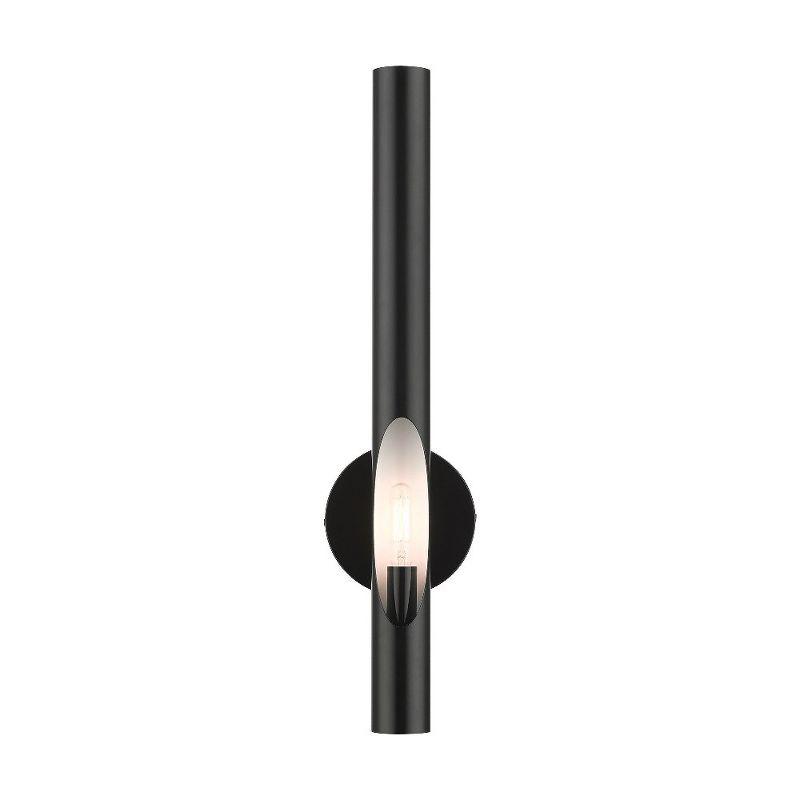 Livex Lighting Acra 1 - Light Wall Light in  Shiny Black