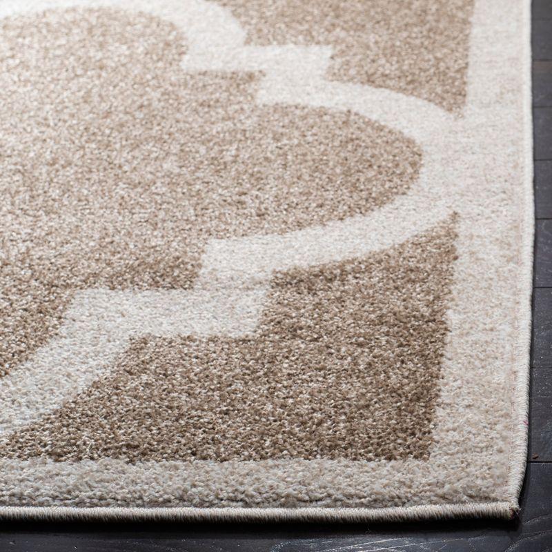 Amherst AMT423 Power Loomed Indoor Area Rug - Wheat/Beige - 6'x9' - Safavieh