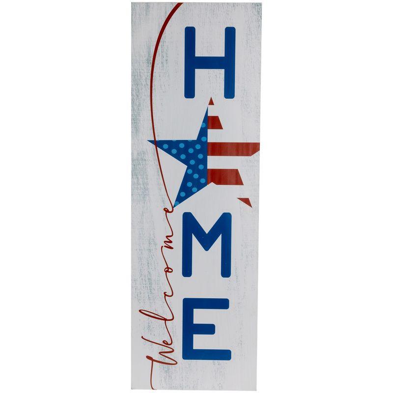 Northlight Americana "Welcome Home" Wooden Porch Board Sign Decoration - 35.75"