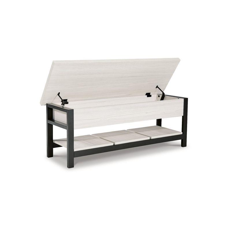 Signature Design by Ashley Casual Rhyson Storage Bench  White