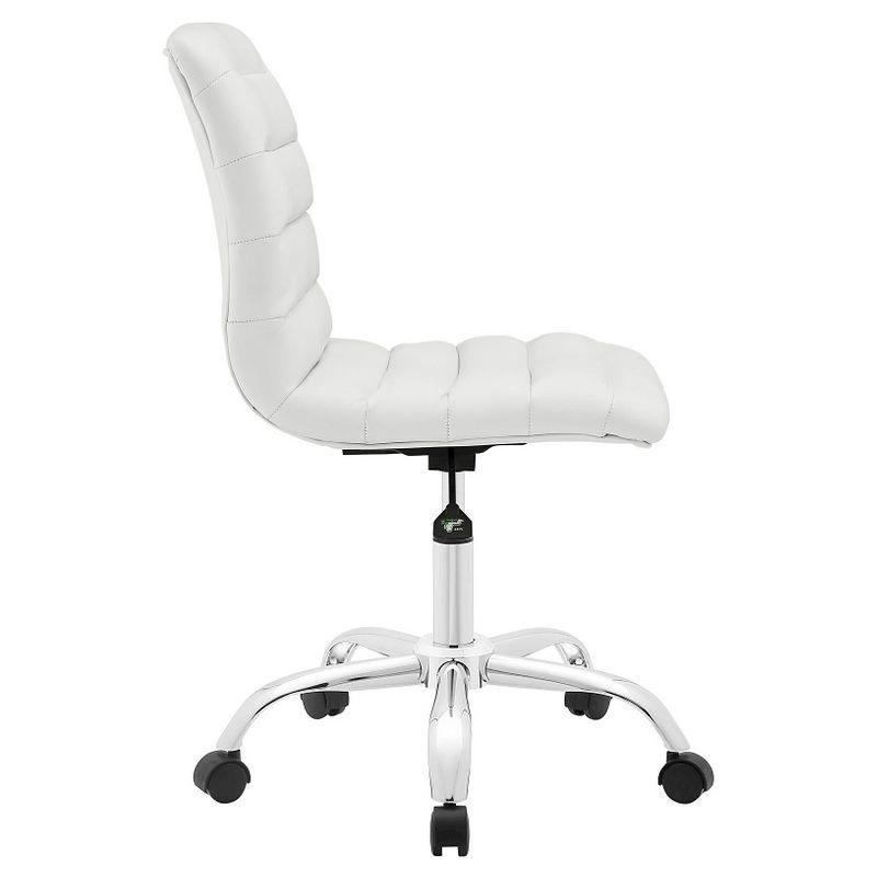 Modway Ripple Armless Mid Back Vinyl Office Chair