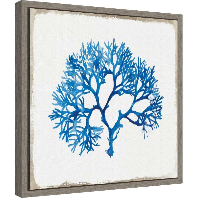 Amanti Art Blue Coral I by Aimee Wilson Canvas Wall Art Print Framed 16 x 16-in.