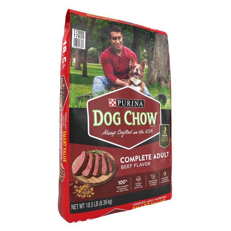 Purina Dog Chow with Real Beef Adult Complete & Balanced Dry Dog Food - 18.5lbs