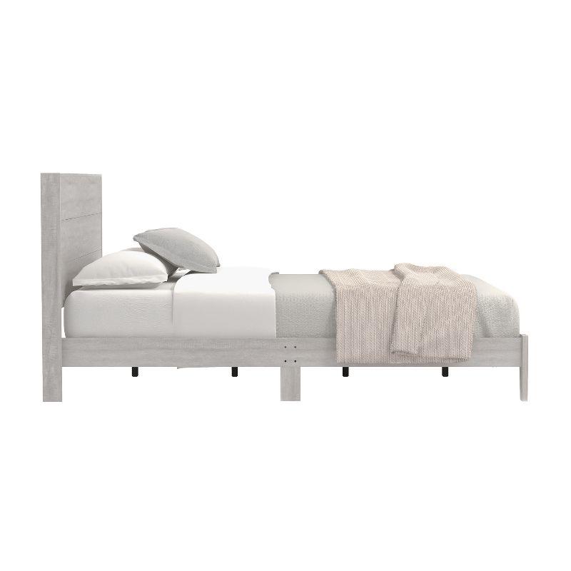 Galano Layton Wood Frame Queen Platform Bed with Headboard in Knotty Oak, Dusty Gray Oak, White, Black, Oslo Oak, Concrete Gray