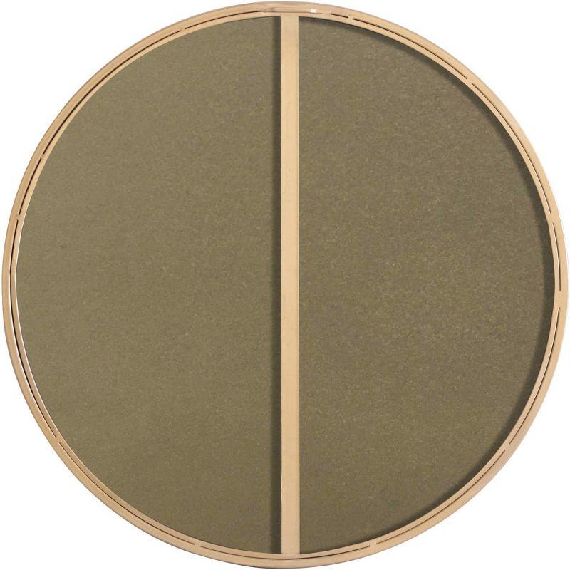 Elegant Lighting Metal frame Round Mirror 24 inch Brass finish