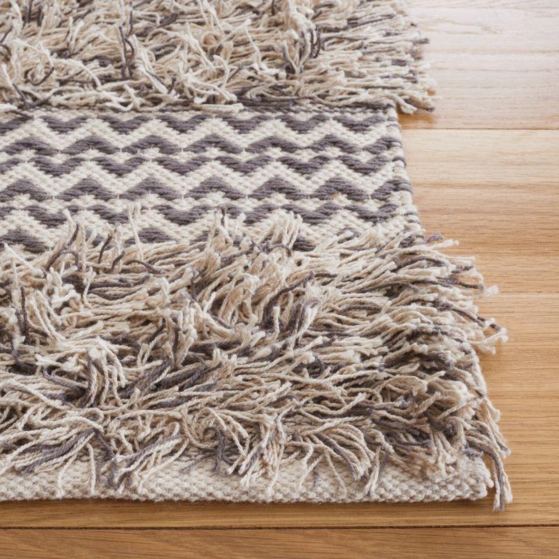 Natura NAT929 Power Loomed Runner Rug - Grey/Ivory - 2'3"x9' - Safavieh.