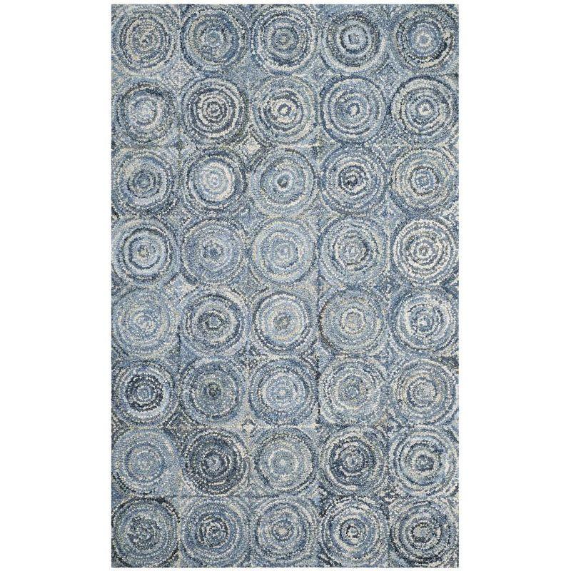 Nantucket NAN214 Hand Tufted Area Rug - Blue - 4'x6' - Safavieh.